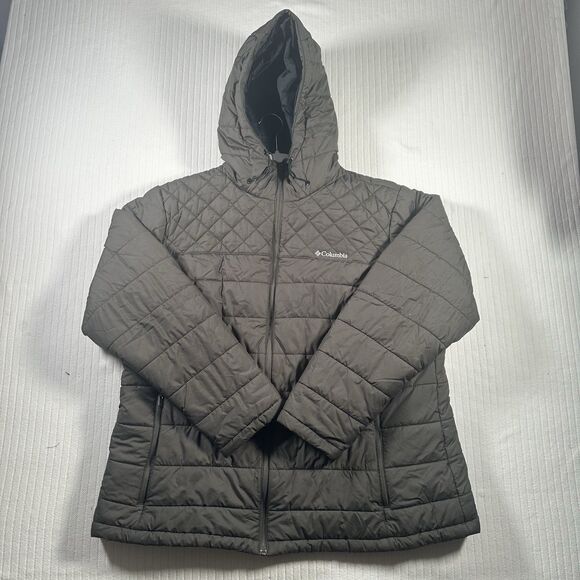 Columbia Jackets & Blazers - Columbia Jacket Womens 2X Green Quilted Puffer Hooded Lightweight Full Zip Coat